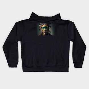 American Indian, Portraits of War 003 Kids Hoodie